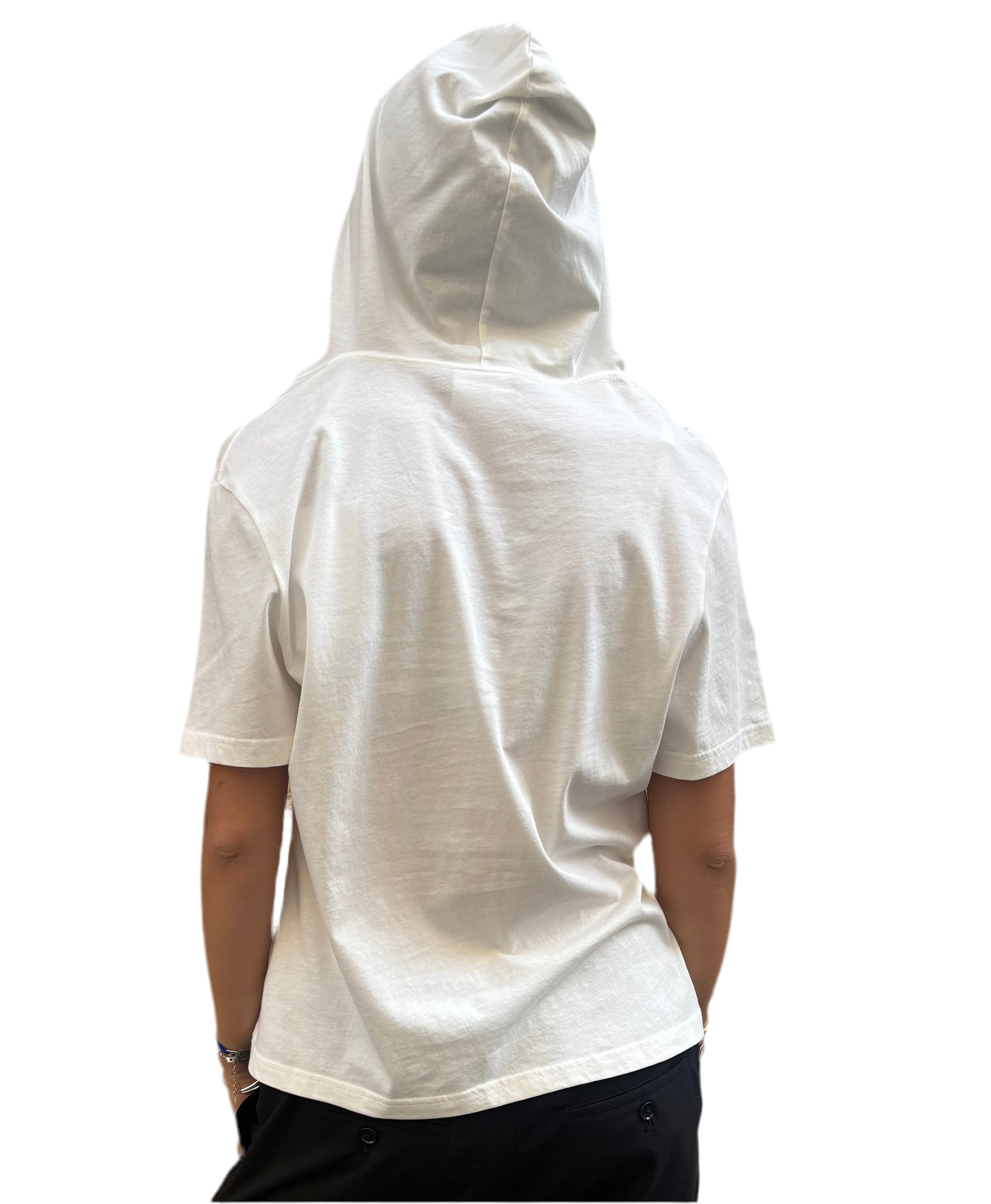 Sweat à capuche Court à Manches Courtes Courrèges