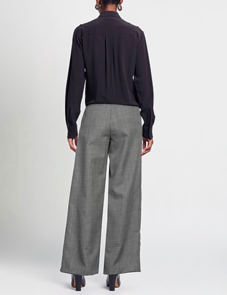 Pantalon MSGM gris à carreaux