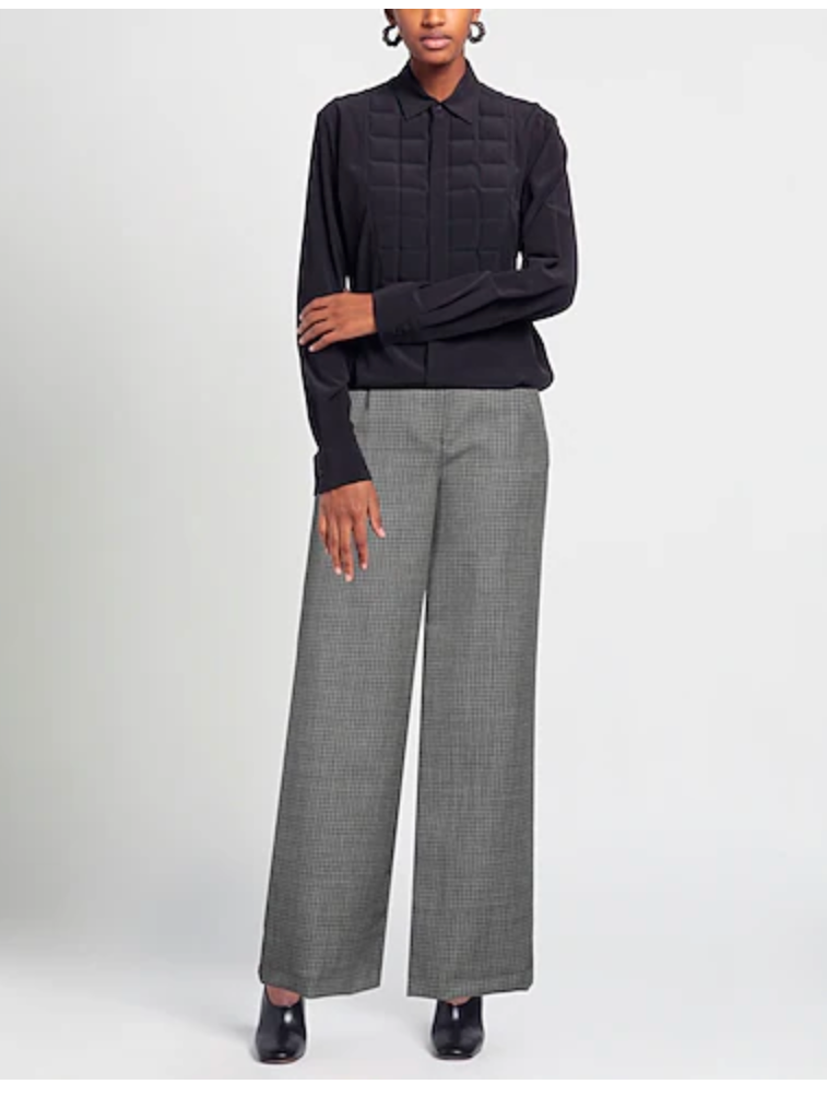 Pantalon MSGM gris à carreaux