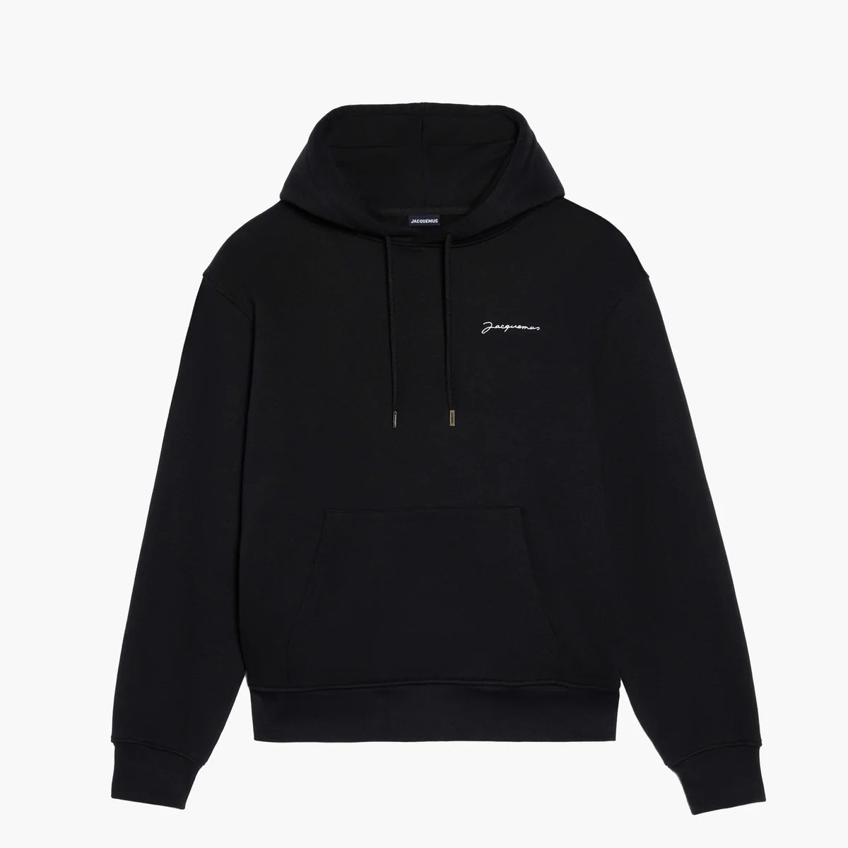 Hoodie Jacquemus Noir avec Patch Logo Gros Grain
