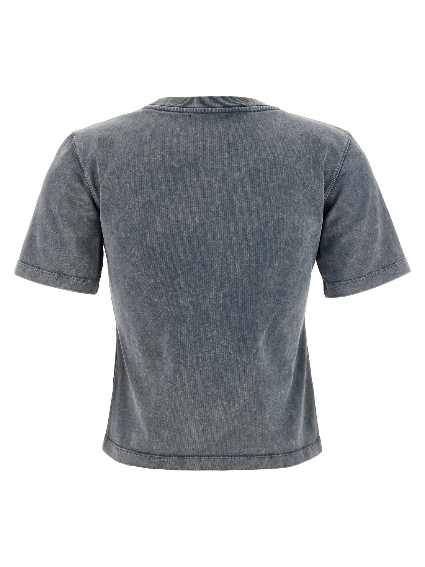 GANNI – T-shirt court à motif cœur délavé gris