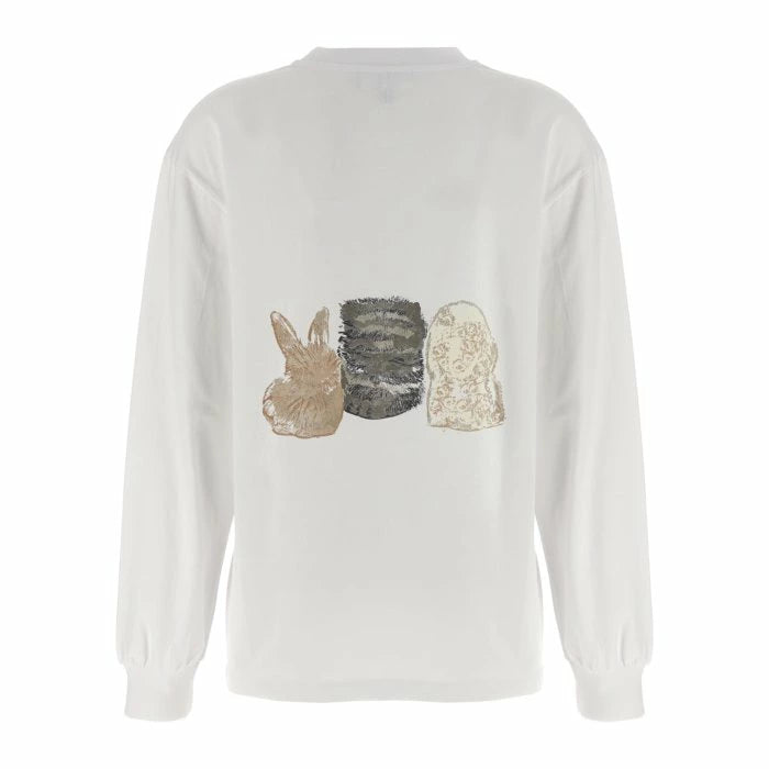 GANNI – T-shirt à manches longues motif animaux