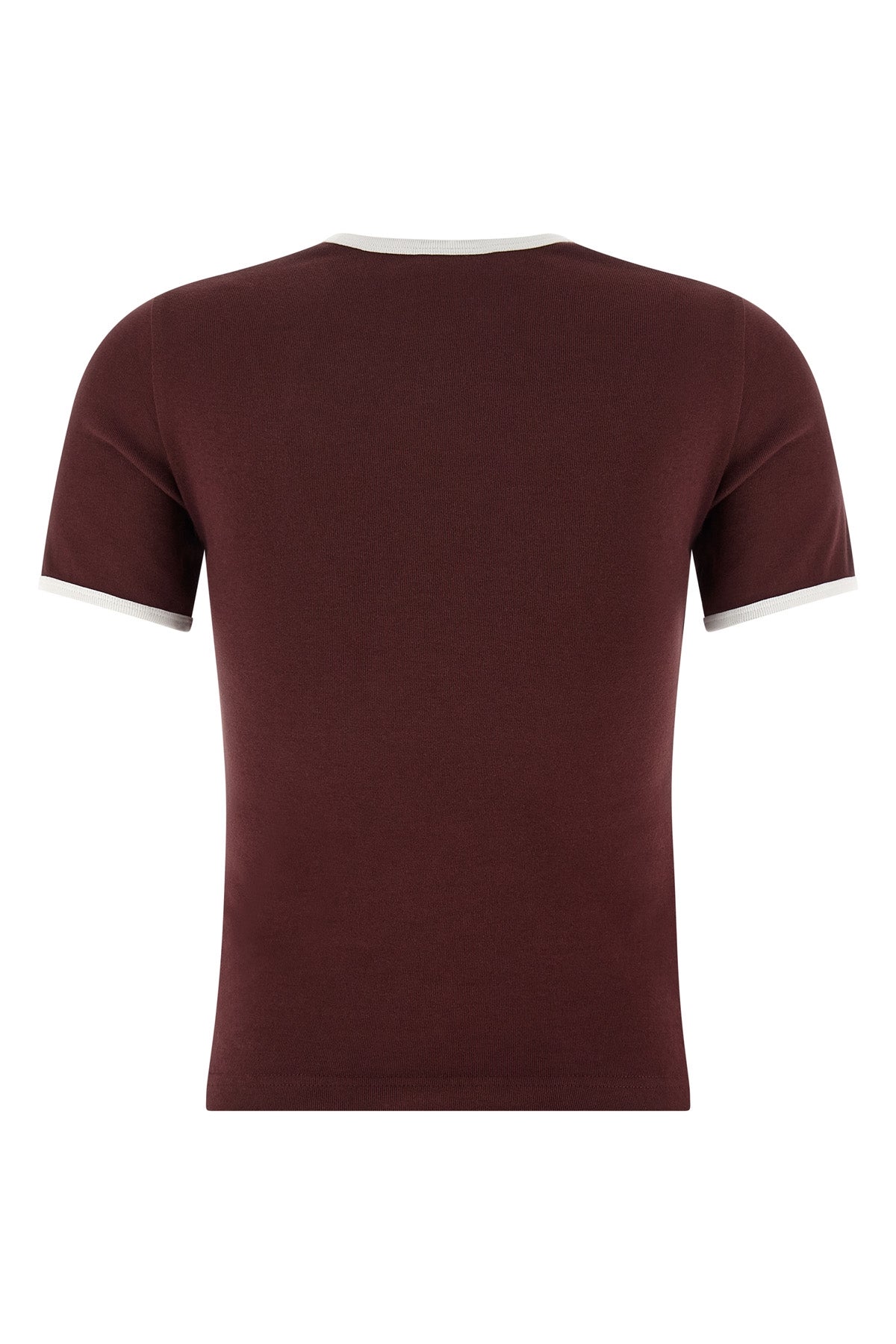 Courrèges – T-shirt Signature Contrast Bordeaux