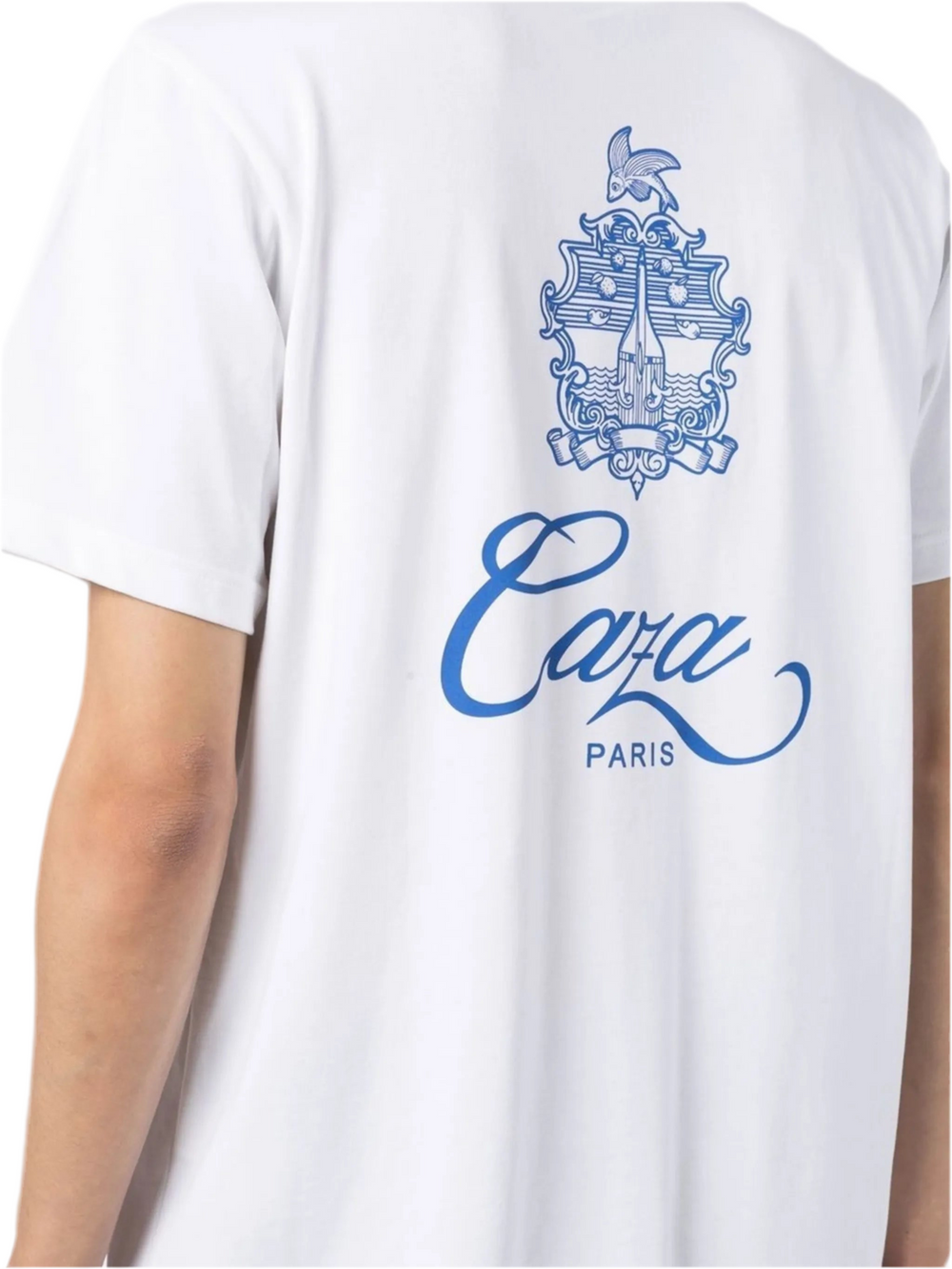 T-shirt imprimé logo Casablanca Emblème De Caza Blanc