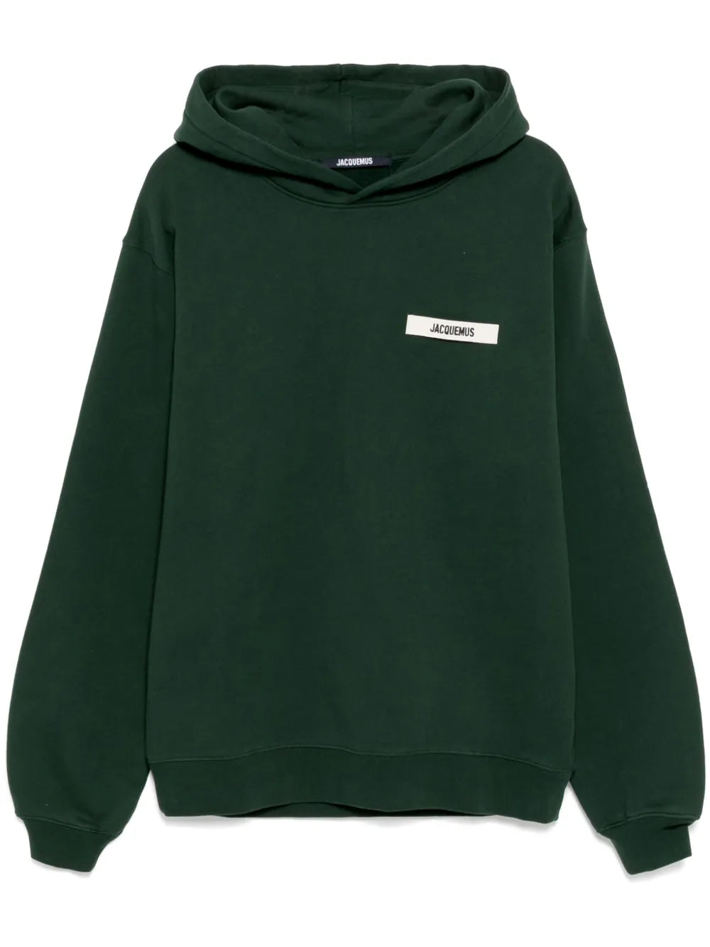 Jacquemus Hoodie Logo Patch Gros Grain – Vert