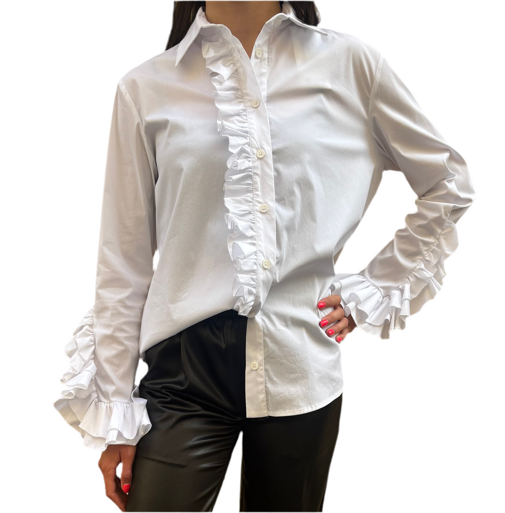 Chemise Blanche à Volants J'm Design
