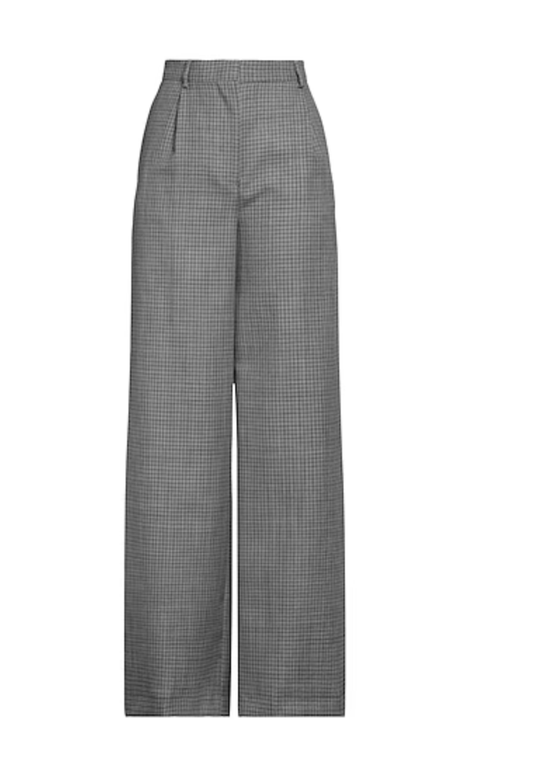 Pantalon MSGM gris à carreaux