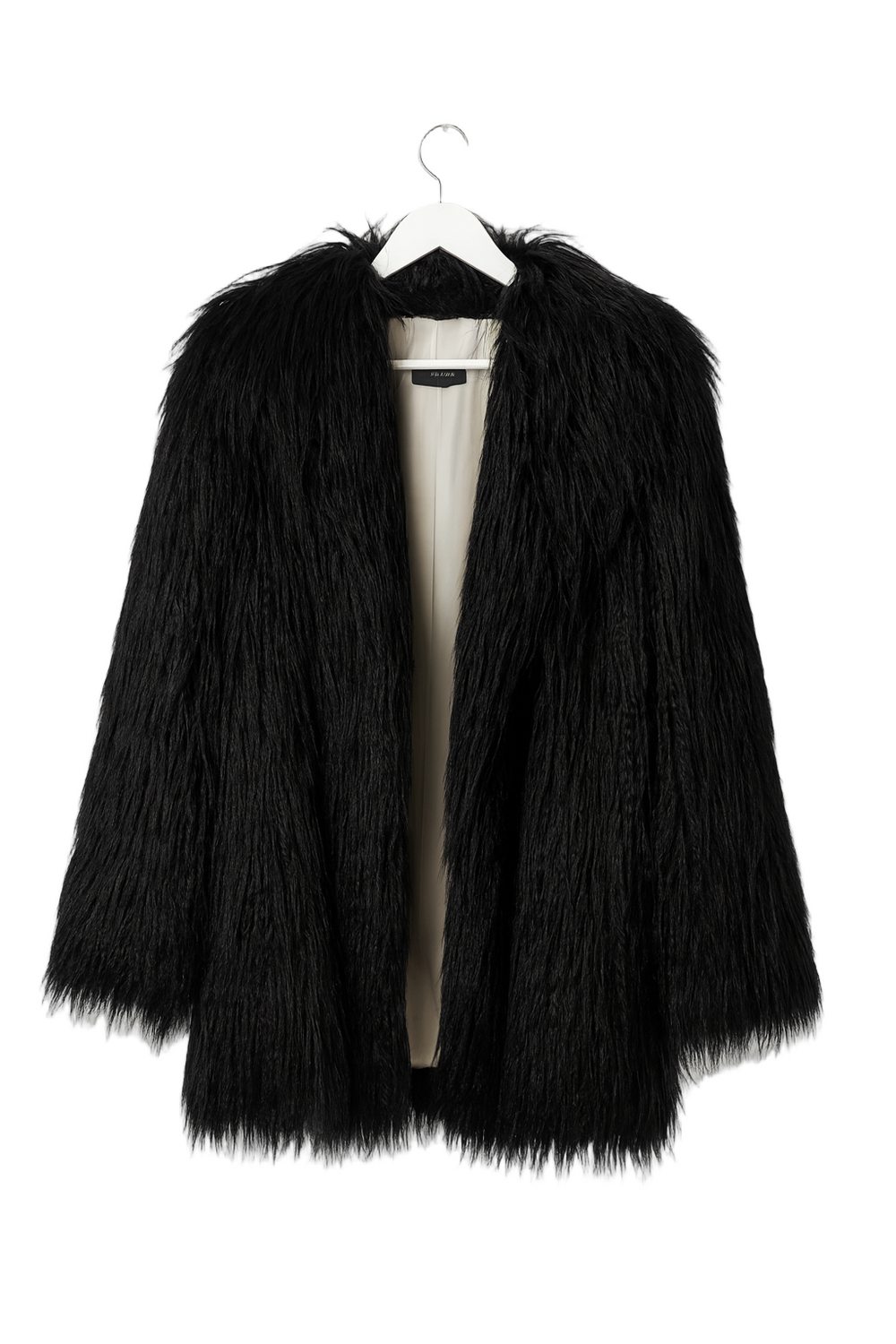 Veste en Fausse Fourrure Noire – Jo.Ma