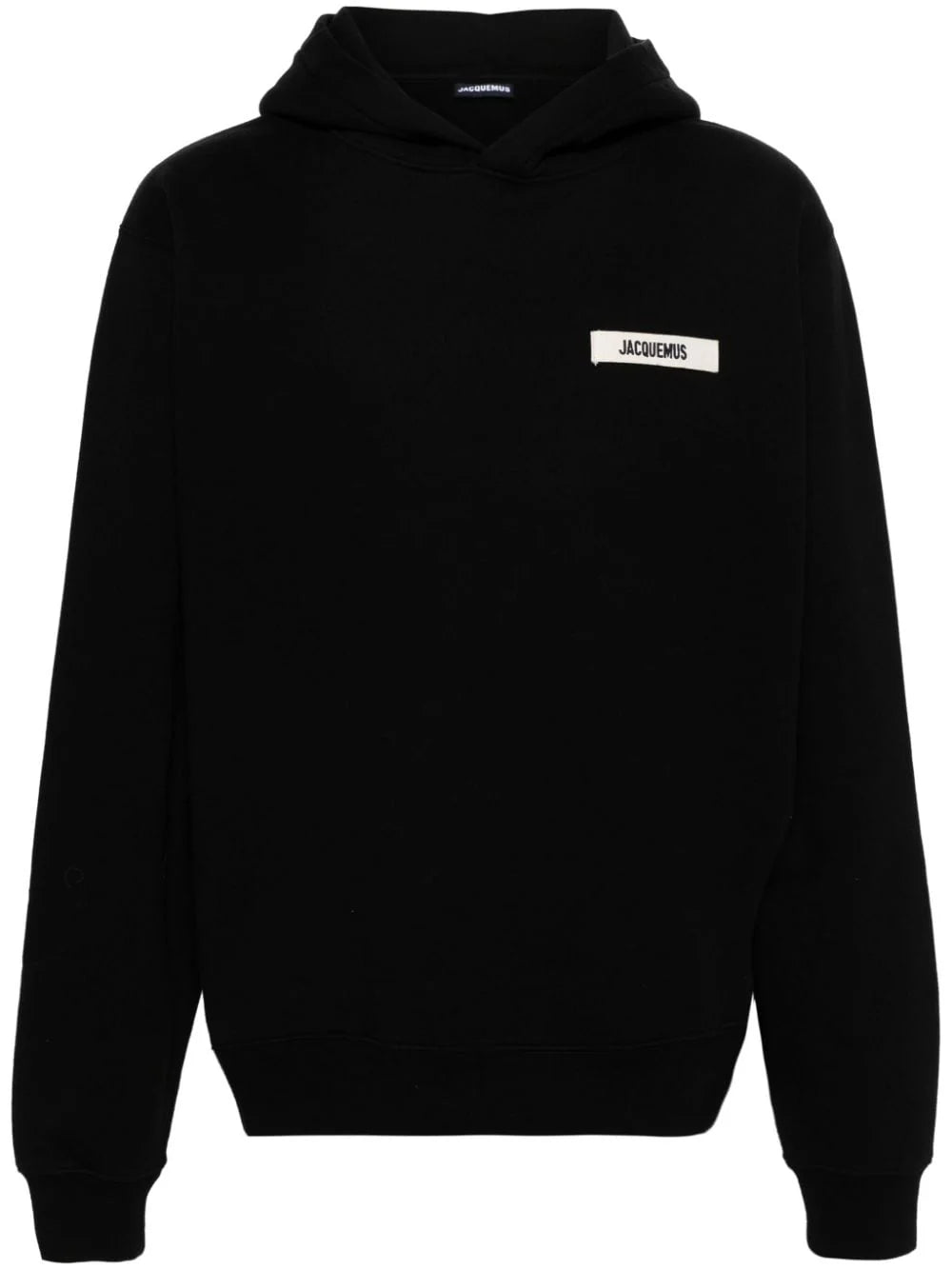 Hoodie Jacquemus Noir avec Patch Logo Gros Grain
